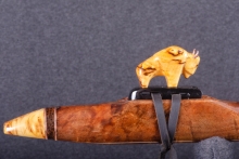 Tasmanian Blackwood Burl Native American Flute, Minor, Low F-4, #Q14F (8)